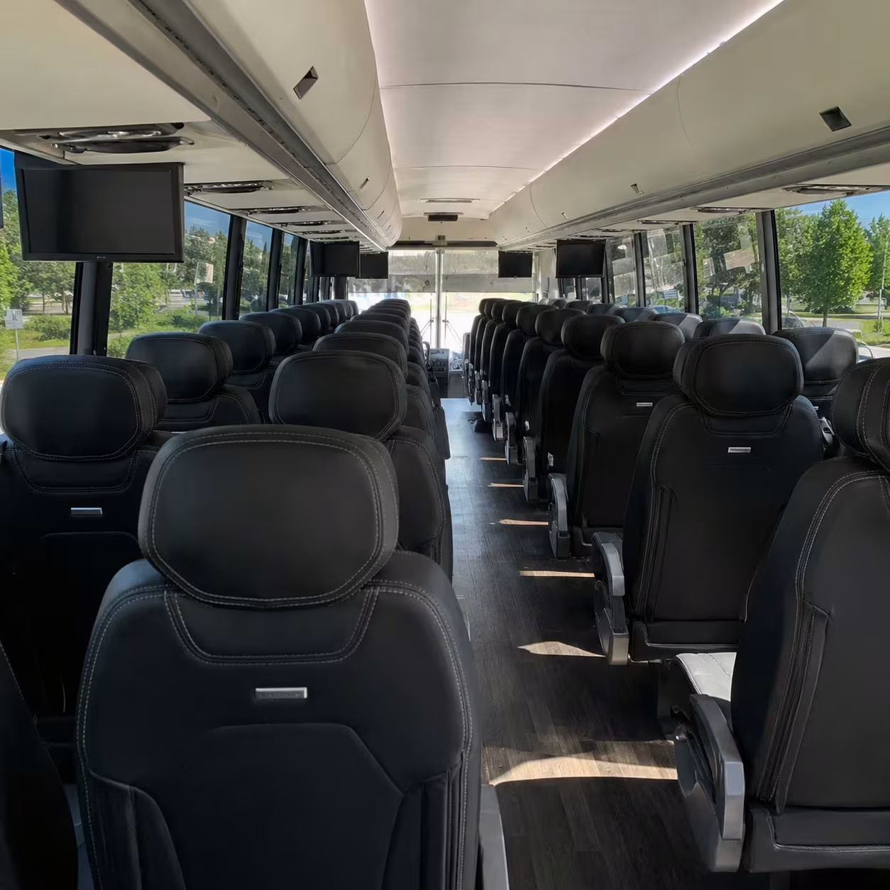 westminster charter bus interior