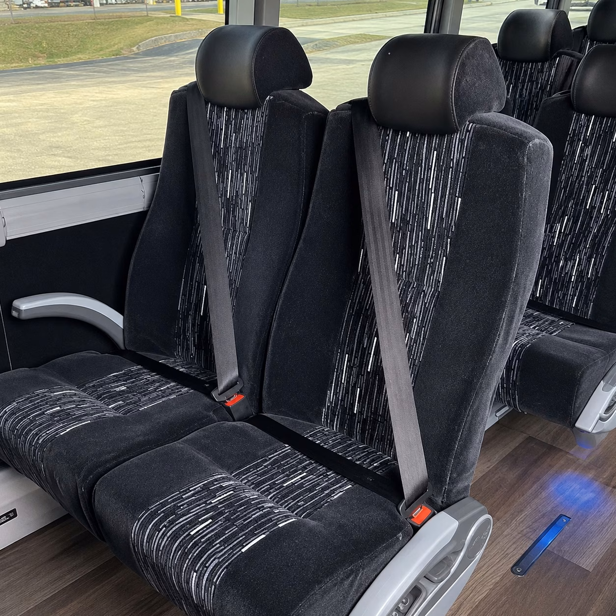 westminster charter bus rental interior